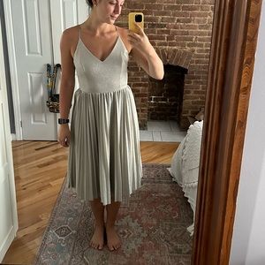 Anthropologie Sparkly Silver Dress